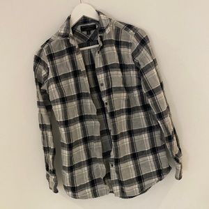 Grey super soft banana republic plaid flannel